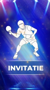 Invitatie video la petreceri aniversare cu tematica Tenis de masa Ping Pong cod TT02