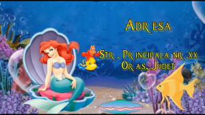 Invitatie Video Mica Sirena Ariel cod MS01 - Img 3