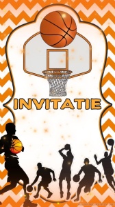 Invitatie video personalizata cu tematica Baschet, Basketball cod BAS07