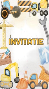 Invitatie video personalizata cu tematica CONSTRUCTII cod CON06