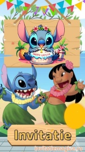Invitatie video personalizata cu tematica Lilo si Stitch cod STI02