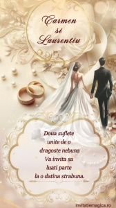 Invitatie video personalizata pentru Nunta cod NUN17