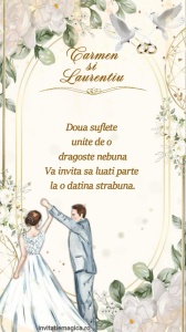 Invitatie video personalizata pentru Nunta cod NUN67