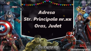 Invitatie Video tematica Avengers Marvel cod AVE01 - Img 4
