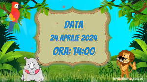 Invitatie Video tematica Jungla cod JUN03 - Img 3