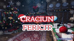 Felicitare cu tematica de Craciun Gratuita sau personalizata CF12