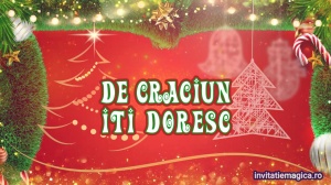 Felicitare cu tematica de Craciun Gratuita sau personalizata CF22
