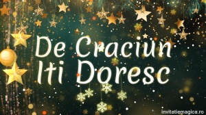 Felicitare cu tematica de Craciun Gratuita sau personalizata CF32