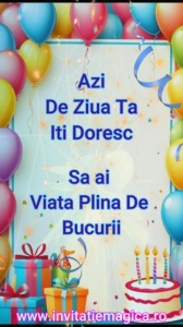 Felicitare Video cu tematica Baloane BALM13