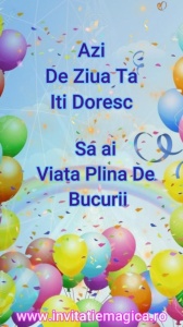 Felicitare Video cu tematica Baloane BALM23