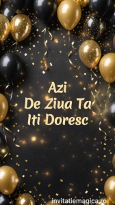 Felicitare video personalizata cu elemente AURII FELA02