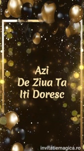Felicitare video personalizata cu elemente AURII FELA12