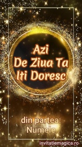 Felicitare video personalizata cu elemente AURII FELA60