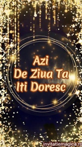 Felicitare video personalizata cu elemente AURII FELA80