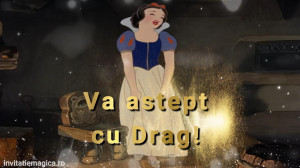 Invitatie Alba ca Zapada si cei sapte pitici cod AZ07 - Img 2
