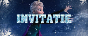 Invitatie Video Frozen, Ana si Elsa, Olaf FZ01
