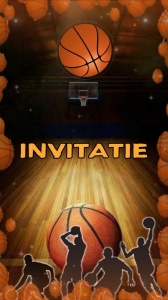 Invitatie video personalizata cu tematica Baschet, Basketball cod BAS08