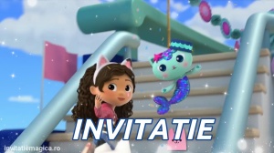 Invitatie video personalizata cu tematica Gabby’s Dollhouse cod GDH08