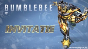 Invitatie video personalizata cu tematica Transformers, roboti cod TRA06