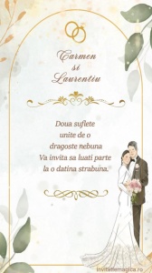 Invitatie video personalizata pentru Nunta cod NUN28