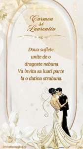 Invitatie video personalizata pentru Nunta cod NUN58