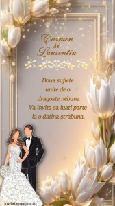 Invitatie video personalizata pentru Nunta cod NUN68