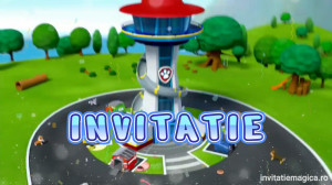 Invitatie Video Pow Patrol, Patrula catelusilor cod PP04