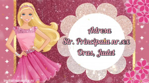 Invitatie Video tematica Barbie cod BAR01 - Img 3
