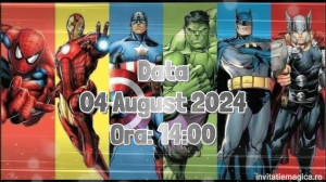 Invitatie Video tematica Eroii Avengers Marvel cod AVE03 - Img 3