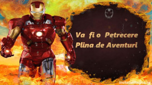 Invitatie Video tematica IronMan cod IRO01 - Img 3