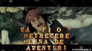 Invitatie Video tematica Pirati din Caraibe cod PIR02 - Img 3