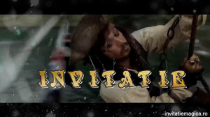 Invitatie Video tematica Pirati din Caraibe cod PIR03
