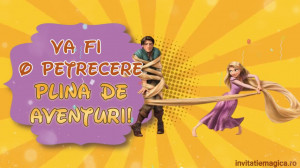 Invitatie Video tematica Printesa Rapunzel cod RAP03 - Img 3