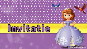 Invitatie Video tematica Printesa Sofia 1 cod SOF01