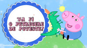 Invitatie Video tematica Purcelusa Peppa cod PEP01 - Img 4