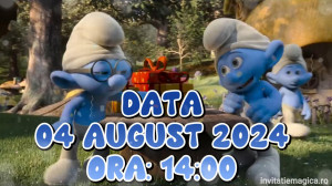Invitatie Video tematica Strumfii cod STR02 - Img 3