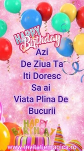 Felicitare Video cu tematica pentru FETE cod FELF02