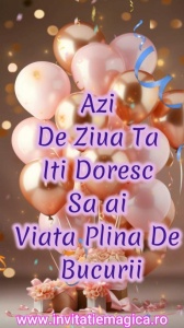 Felicitare Video cu tematica pentru FETE cod FELF22