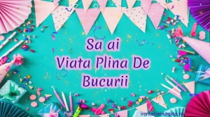 Felicitare Video cu tematica pentru FETE cod FELF32