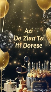 Felicitare video personalizata cu elemente AURII FELA03
