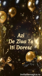 Felicitare video personalizata cu elemente AURII FELA13
