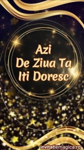 Felicitare video personalizata cu elemente AURII FELA22