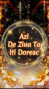 Felicitare video personalizata cu elemente AURII FELA41