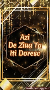 Felicitare video personalizata cu elemente AURII FELA81