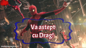 Invitatie Spiderman cod SP07 - Img 2