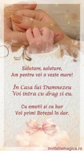 Invitatie Video Botez tematica pentru Fete cod BTP17