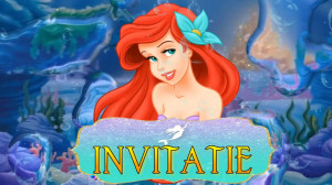 Invitatie Video Mica Sirena Ariel cod MS01