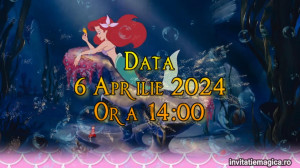 Invitatie Video Mica Sirena Ariel cod MS06 - Img 6