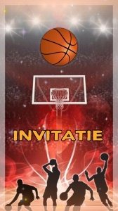 Invitatie video personalizata cu tematica Baschet, Basketball cod BAS09
