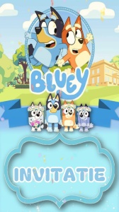 Invitatie video personalizata cu tematica Bluey cod BLY06